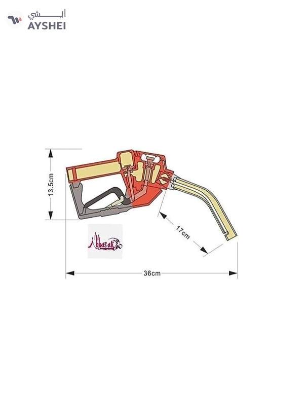 ABBASALI Auto Off Stop Diesel Delivery Gun Oil Nozzle Dispenser Flow 3/4"