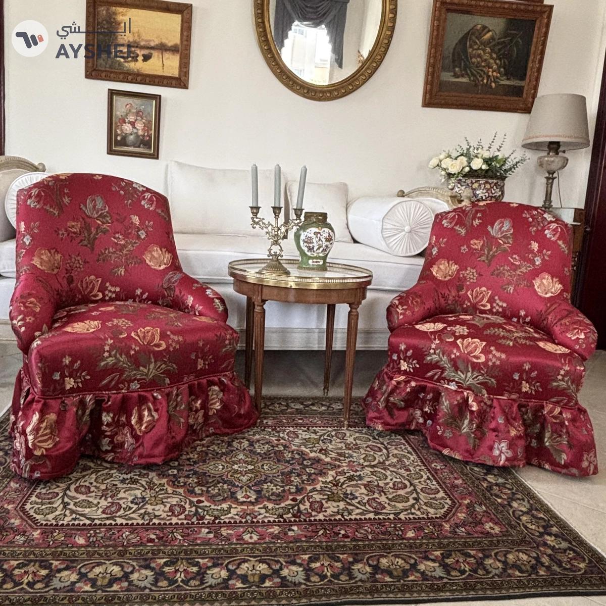 Pair of “chauffeuses” armchairs - Circa 1950-0-portrait