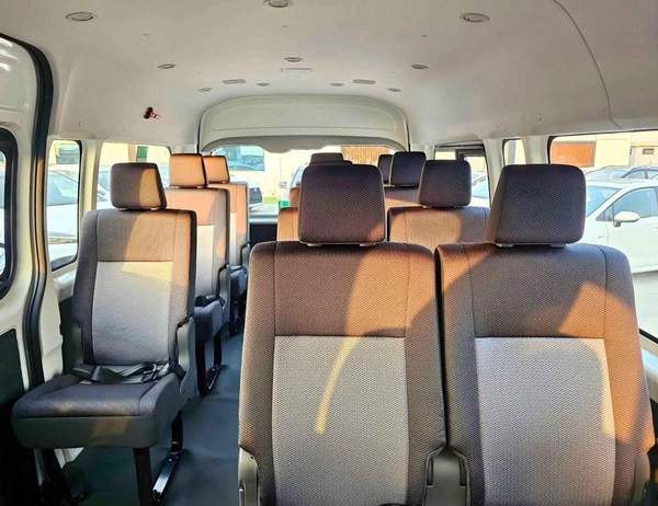 Toyota Hiace HIGHROOF / 13 SEATER / REAR CAMERA / 3.5L PETROL A/T / BLACK BUMPER (CODE # HPHRAB)