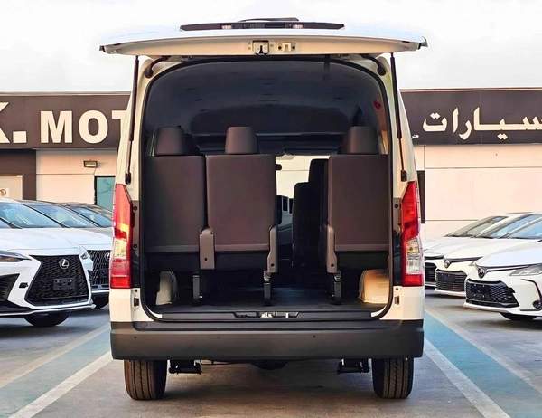 Toyota Hiace HIGHROOF / 13 SEATER / REAR CAMERA / 3.5L PETROL A/T / BLACK BUMPER (CODE # HPHRAB)