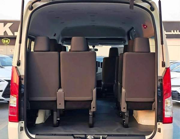 Toyota Hiace HIGHROOF / 13 SEATER / REAR CAMERA / 3.5L PETROL A/T / BLACK BUMPER (CODE # HPHRAB)
