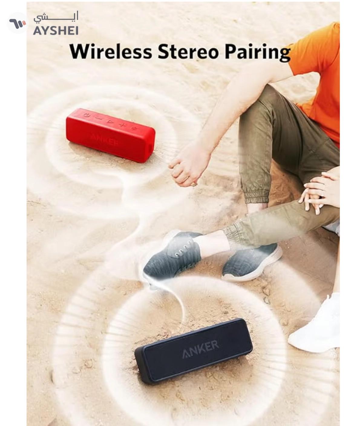 Anker 2 Portable Bluetooth Speaker with 12W Stereo Sound, Bluetooth 5-5-5