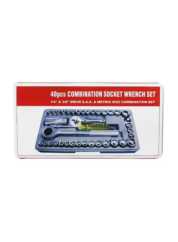 Generic 40-Piece Car Combination Socket Wrench Set