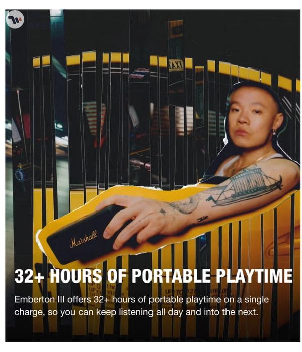 Marshall Emberton III Portable Bluetooth Speaker