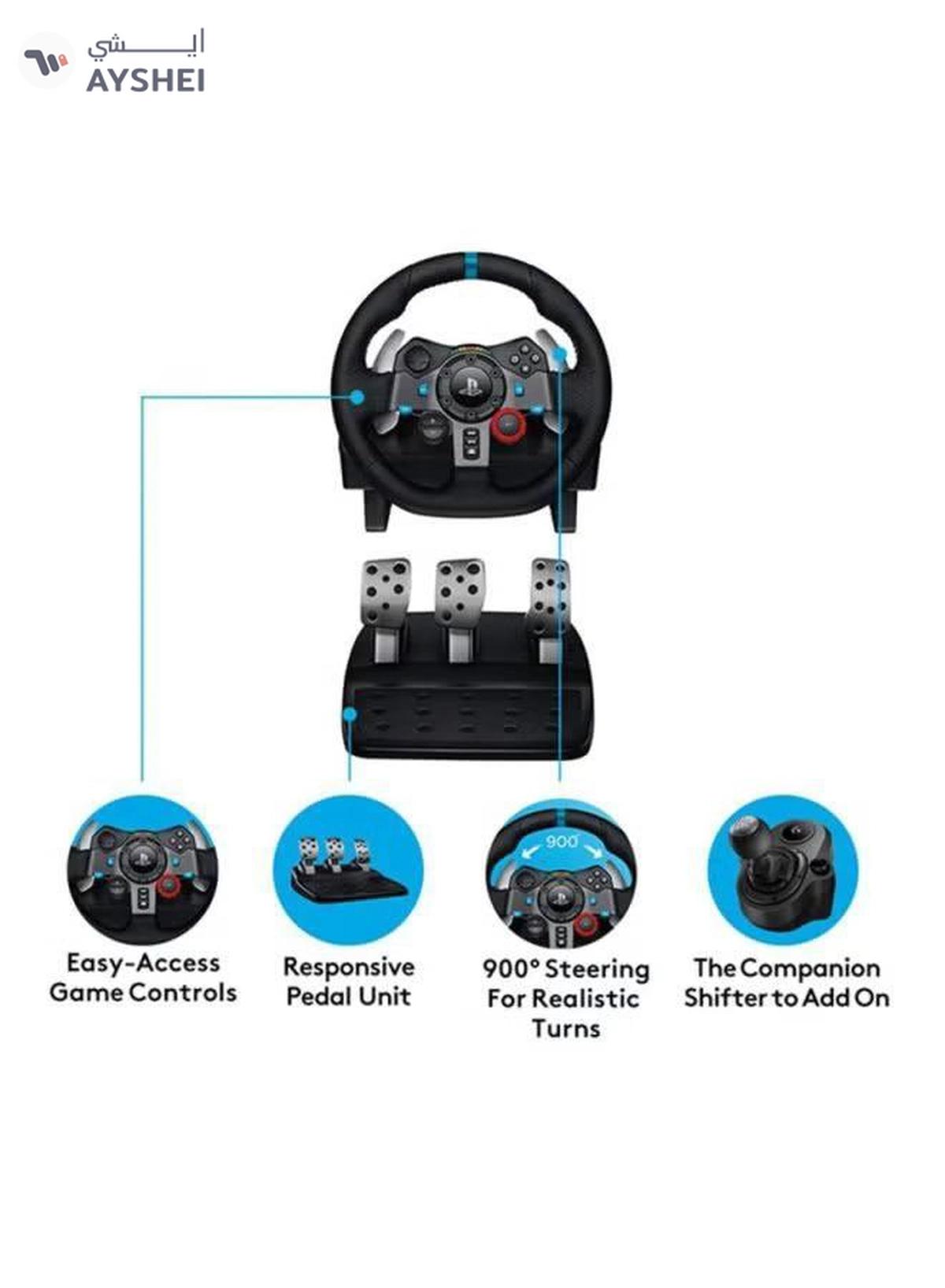 Logitech G29 Driving Force Racing Wheel and Floor Pedalsfor PS5, PS4,PS3 And PC - Black-1-portrait