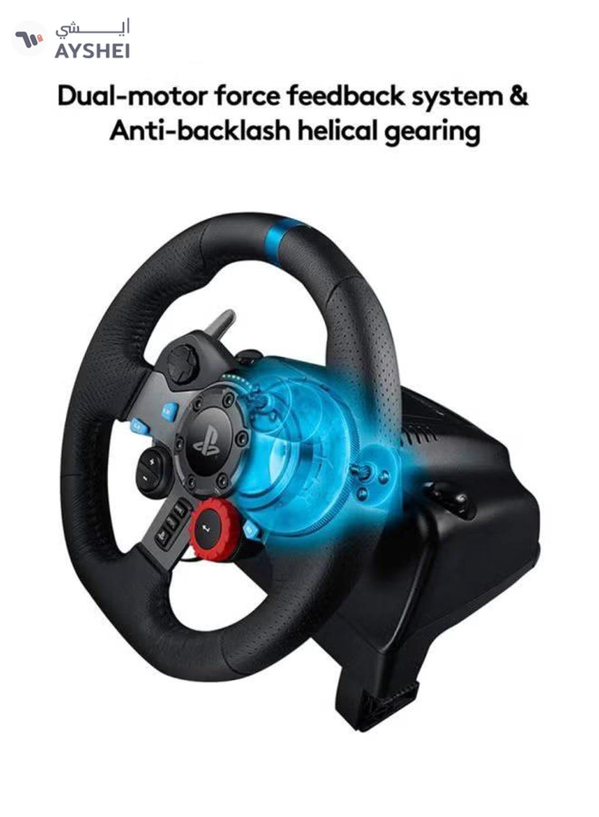 Logitech G29 Driving Force Racing Wheel and Floor Pedalsfor PS5, PS4,PS3 And PC - Black-4-4
