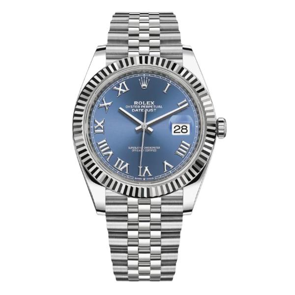 Rolex Datejust II | Blue Roman Dial 41mm With Oyster Bracelet | Used (Very good) | Year of production 2021 | Original box | Original papers