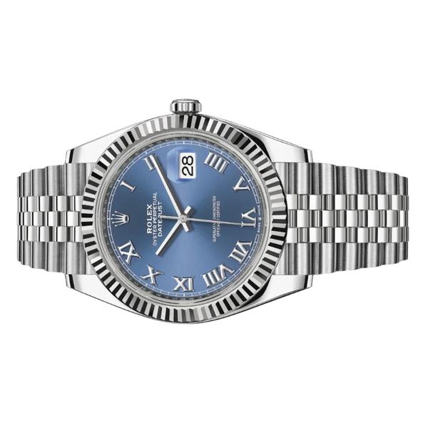 Rolex Datejust II | Blue Roman Dial 41mm With Oyster Bracelet | Used (Very good) | Year of production 2021 | Original box | Original papers