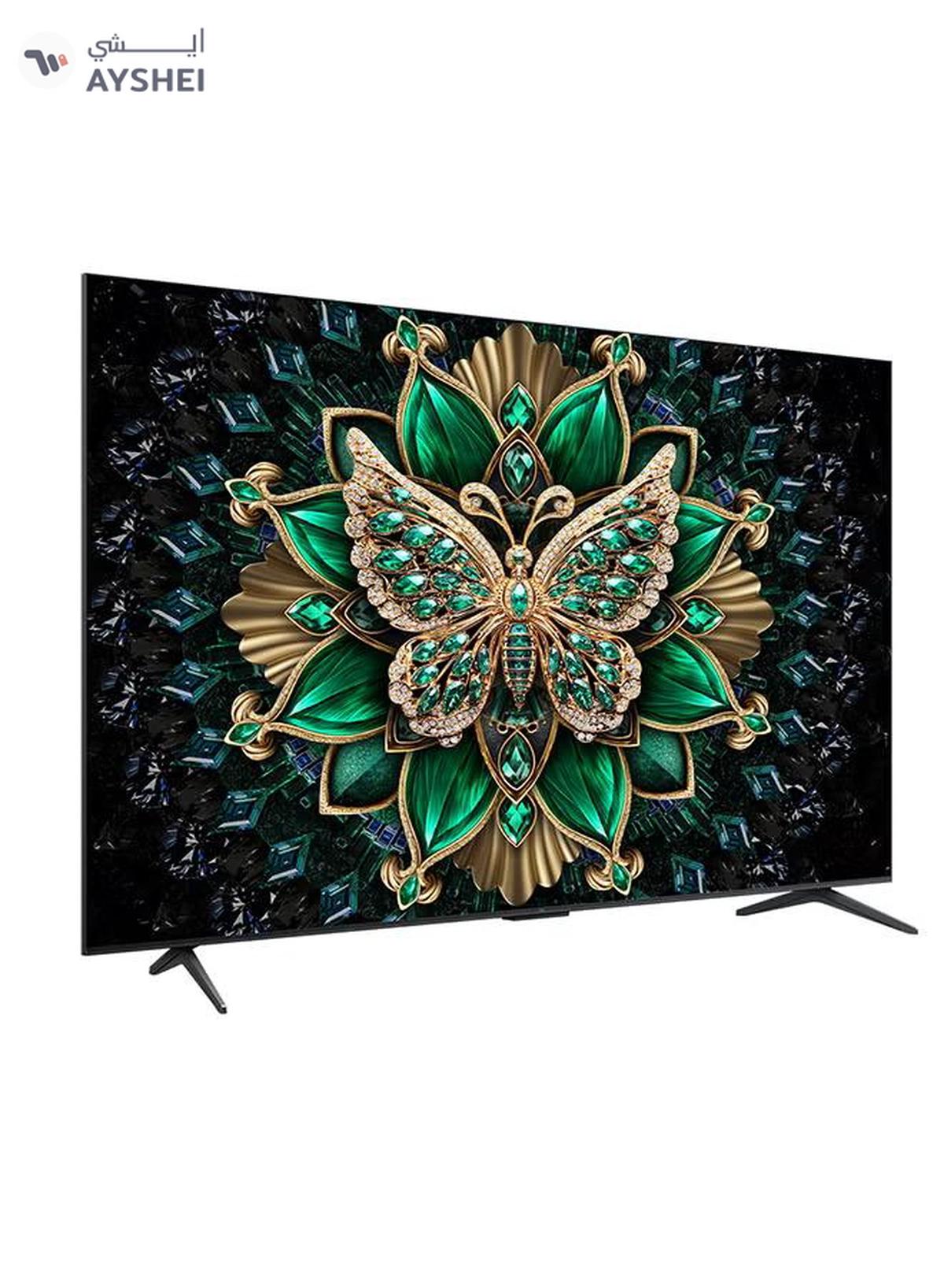 TCL 85 Inch Smart TV 4K QD-Mini LED Colorful Quantum Crystal HDR 10+ Gaming Google TV, 144Hz Native Refresh Rate, ONKYO 2.1 Hi-Fi, Dolby Atmos, AI Mode, Game Master (2025 Model), 2 Year Warranty, 85C6K Black-1-portrait