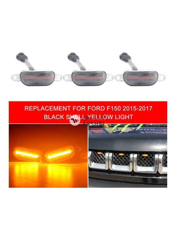 Generic 3-Piece Auto Front Grille LED Lights Set