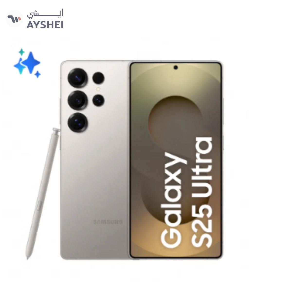 Samsung Galaxy S25 Ultra AI Dual SIM Titanium Whitesilver 12GB RAM 1TB 5G - Middle East Version-0-0