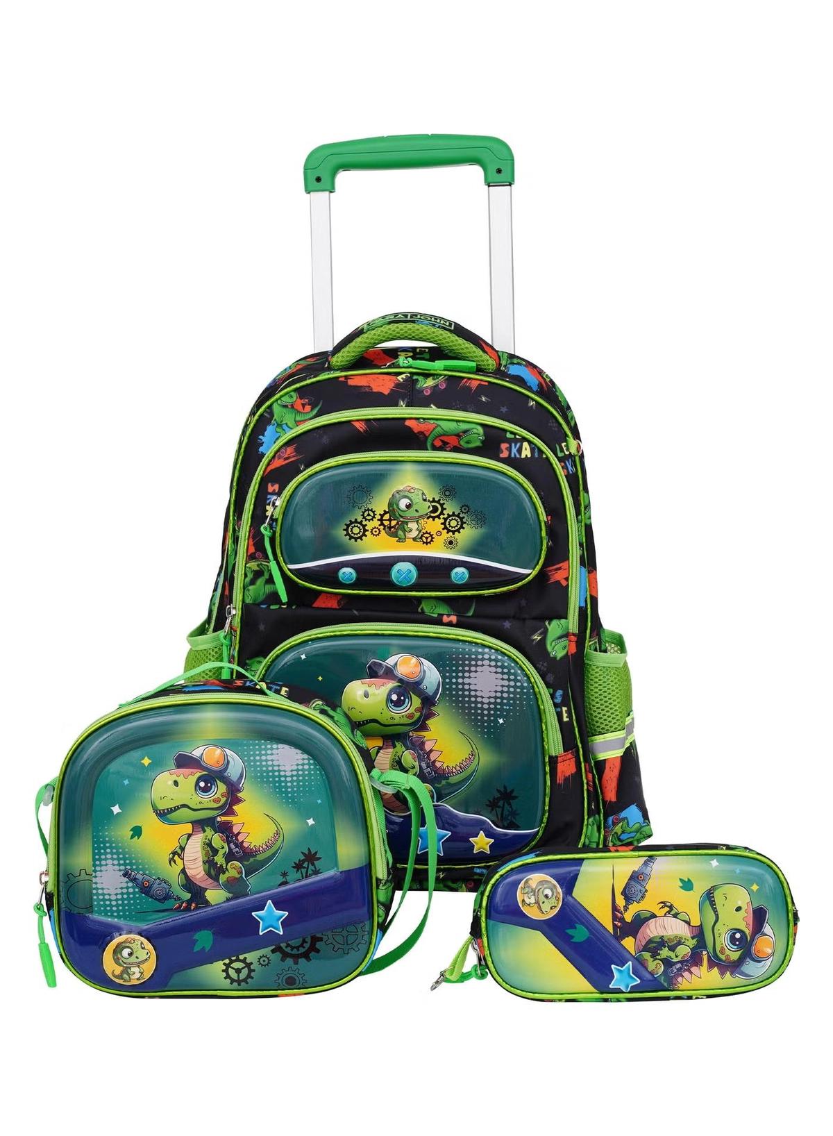 PARAJOHN KiddoKit Character School bag -Green-1-1