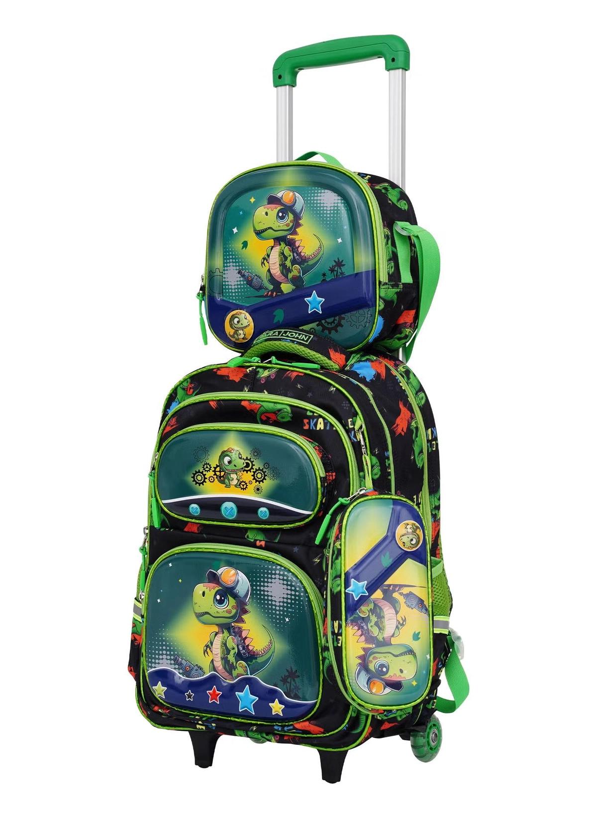 PARAJOHN KiddoKit Character School bag -Green-3-3