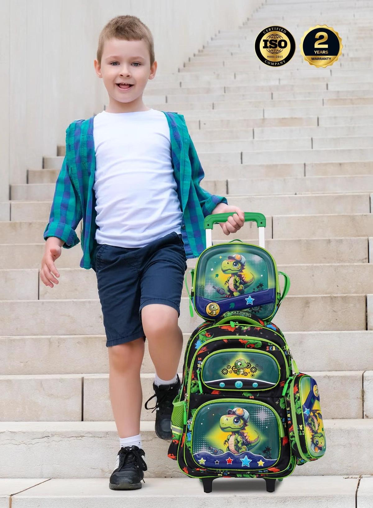 PARAJOHN KiddoKit Character School bag -Green-4-4