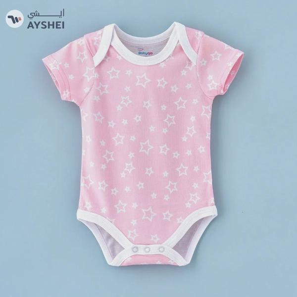 Babyqlo Printed Short Sleeve Onesies Pack of 3 - Multicolor