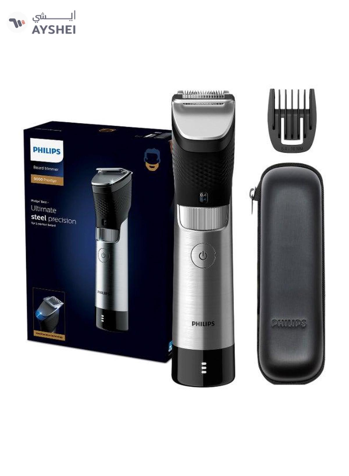 Philips Beard Trimmer 9000 Prestige BT9810/13, 2 Years Warranty Black/Silver-0-0