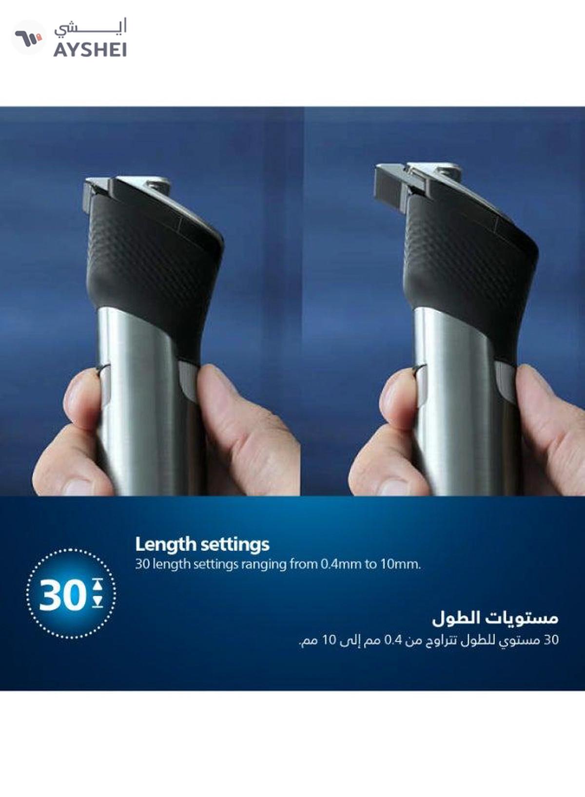 Philips Beard Trimmer 9000 Prestige BT9810/13, 2 Years Warranty Black/Silver-7-7