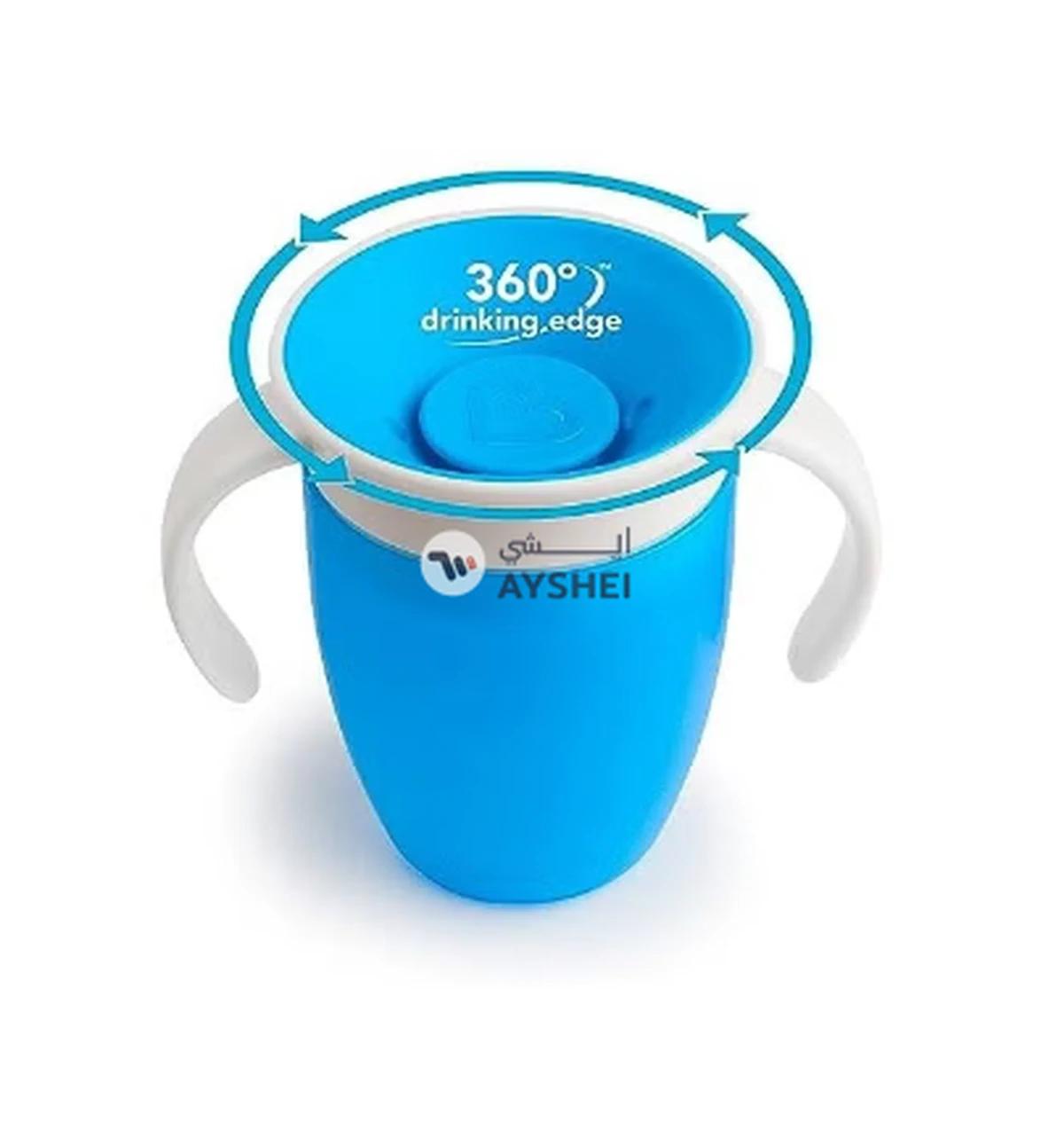 ORiTi 360 Trainer Cup, 7 Ounce, 2 Pack, Green/Blue-2-2