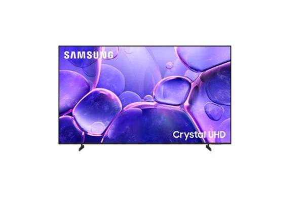 Samsung 65 Inch Crystal UHD TV, U8000F, 4K, Crystal Processor 4K, MetalStream Design, Knox Security, Endless Free Content, Smart TV, UA65U8000FUXZN (2025 - UAE Version) U8000F BLACK