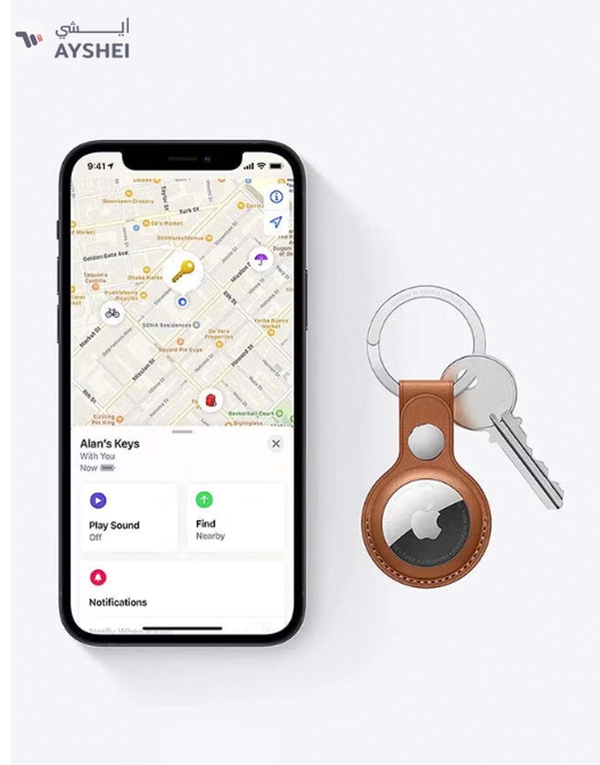 Apple AirTag Pack of 1 White-3-3