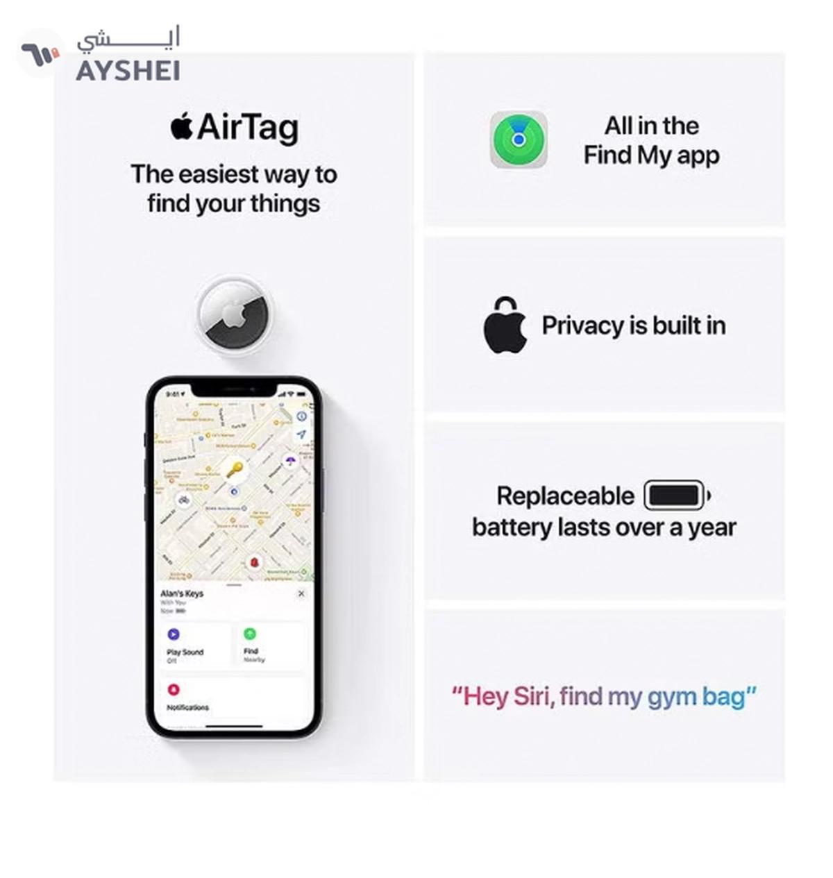 Apple AirTag Pack of 1 White-1-portrait