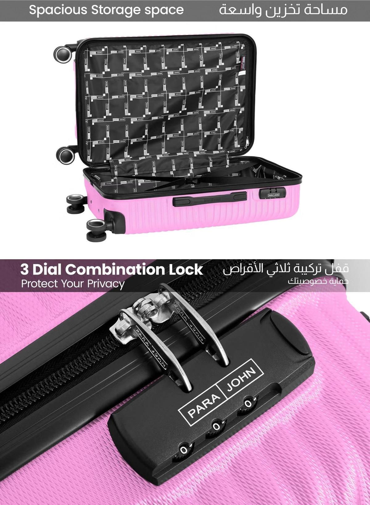 PARAJOHN Large Size Lightweigh ABS Hardside Spinner Luggage Trolley -28 Inch -3-3