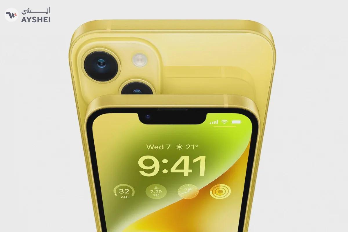 Renewed Apple IPhone 14 128GB Yellow- 12 months exclusive warranty by RedoShop.-1-landscape