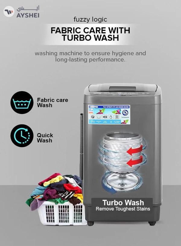 GEEPAS 5 KG Fully Automatic Top Load Washing Machine| Auto-Imbalance, Gentle Fabric Care