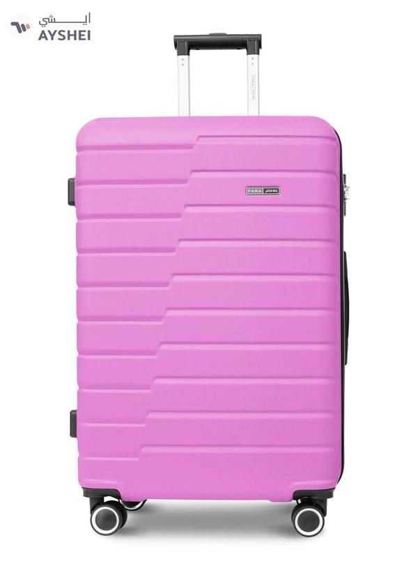 PARAJOHN Series Set of 2 Luggage | Lightweight Small 10KG & Large 30KG ABS 4 Wheels Trolley Hardsided Travel Suitcase Pink
