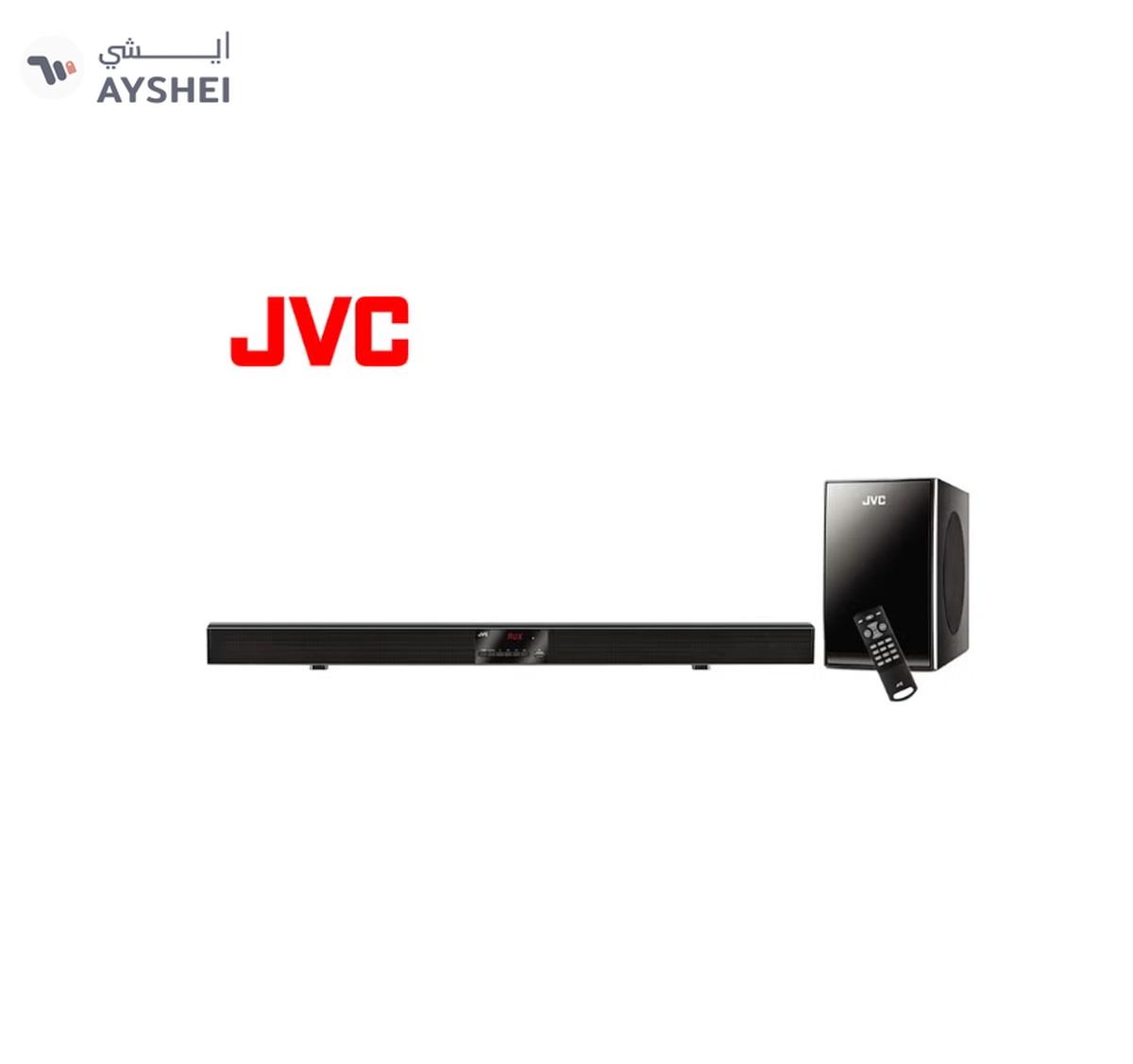 JVC 2.1 Channel Soundbar With Subwoofer Home Theater Surround Sound Speaker System THBY370A Black-0-landscape