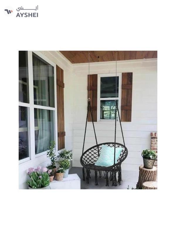 ANTILOP Round Hammock Chair Swing Black