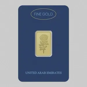 Dubai Gold 10 Grams Pure 999.9 Fine Gold Bar - Variable Design