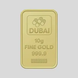 Dubai Gold 10 Grams Pure 999.9 Fine Gold Bar - Variable Design