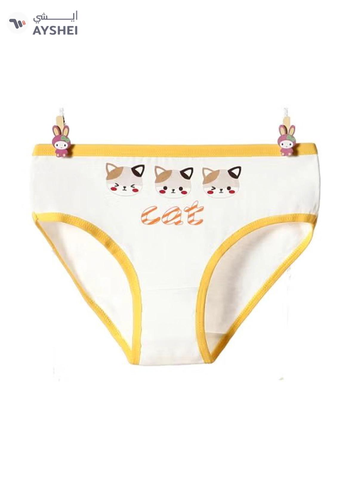 Babyqlo 4 Pack Cats Printed Panty Multicolour-3-3