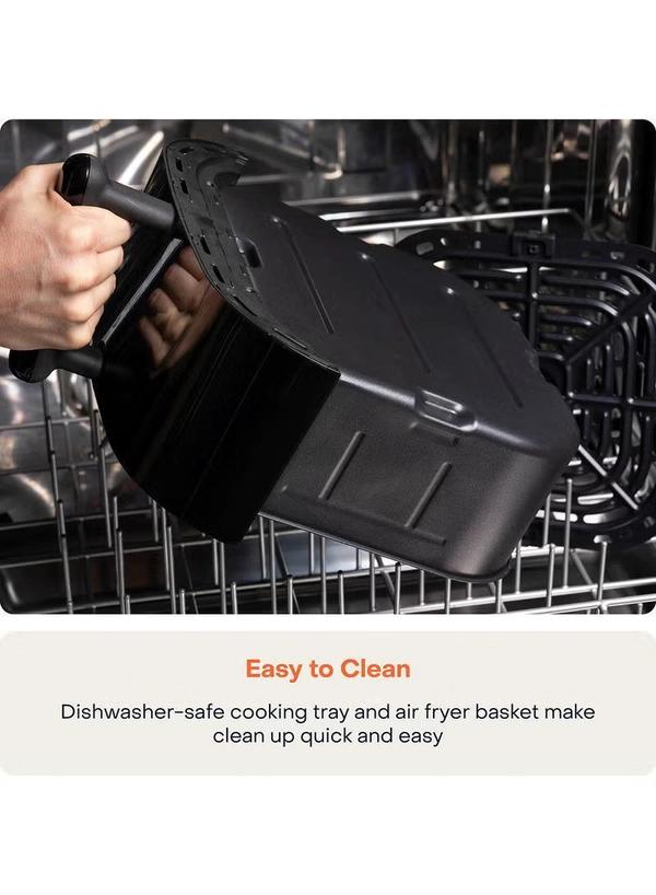 Nutricook Digital Air Fryer Vision 3 , 5.7L Capacity with Clear Window & Internal Light,6 Presets, Air Fry, Roast, Bake, Broil, Dehydrate& Reheat, 2 Years limited Warranty 5.7 L 1700 W NC-AF357V Black