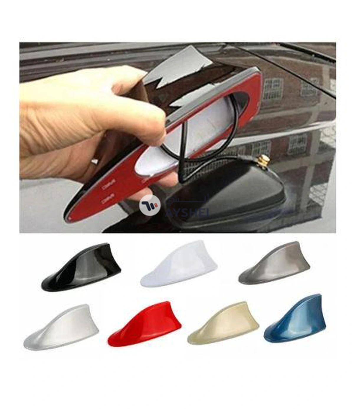 Bluelans Car Exterior Roof Shark Fin Adhesive Sticker Antenna-2-2