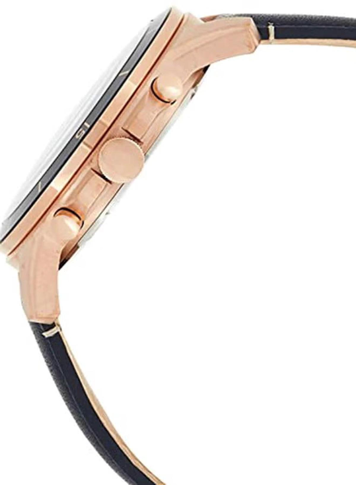 Fossil Men's Water Resistant Leather Analog Quartz Watch FS5237 - 44 mm - Blue-2-2