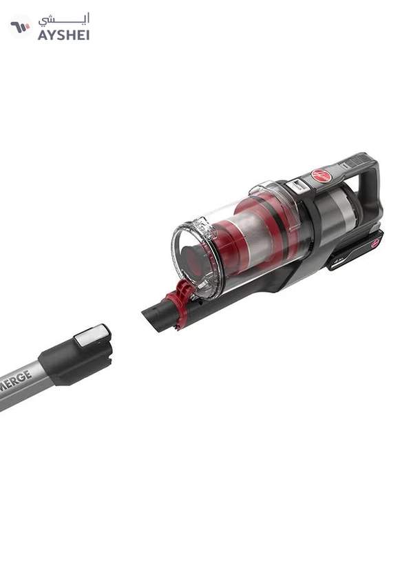 HOOVER ONEPWR Emerge Cordless Stick Vacuum Cleaner, Lightweight And Versatile, Long Lasting Battery, Cord-Free, Boost Mode, Up To 40 Minutes Runtime, Optimized For Every Floor - 0.6 L 265 W CLSV-VPME Silver