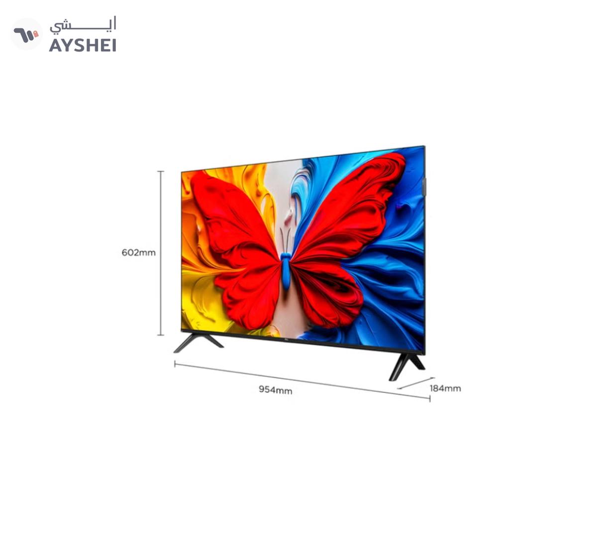 TCL 43 Inch Smart TV QLED HDR 10 Google TV, Dolby Audio, Game Mode, Multiple Eye Care with Slim Design, 60Hz, (2025 Model), 43S5K Black-3-3