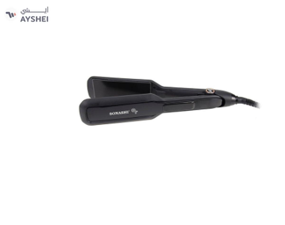 Sonashi Hair Straightener With Black Ceramic Plate Temperature Control With LED Indicator PTC-0-landscape