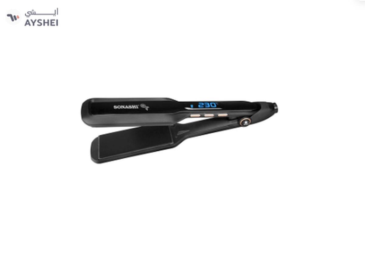 Sonashi Hair Straightener With Black Ceramic Plate Temperature Control With LED Indicator PTC-1-landscape