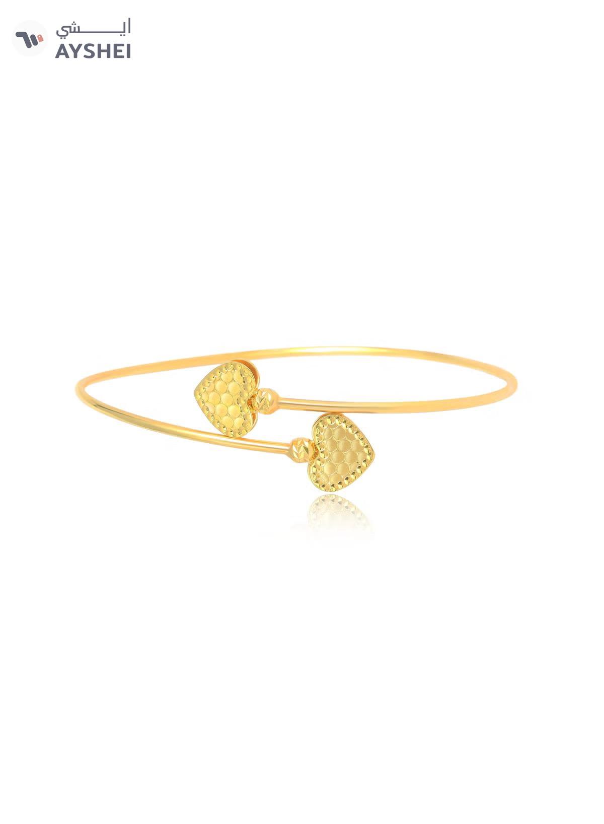 Where Timeless Beauty Meets Modern Simplicity – Lightweight 18K Gold Bangle Available Only at Bafleh Jewellery-0-portrait