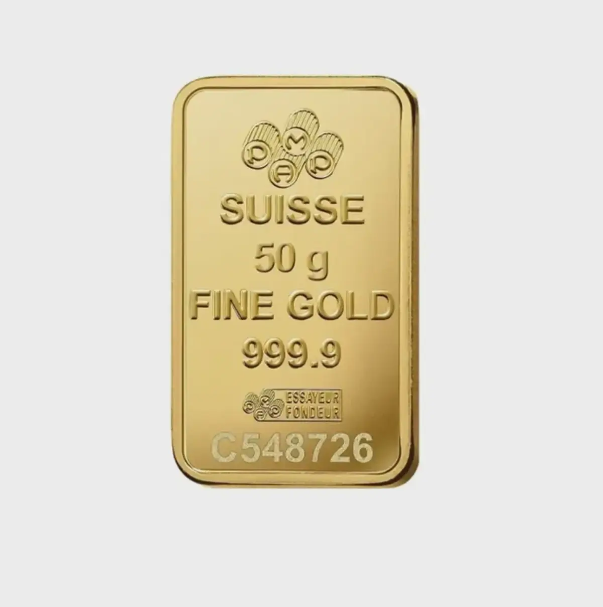 PAMP Swiss Made 24K(999.9) Pamp 50g Gold Bar-1-1