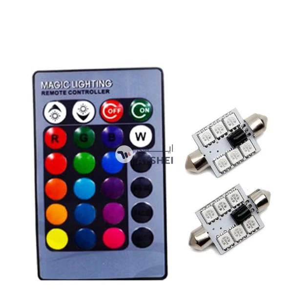 Generic Remote Control 5050 6SMD LED Car Atmosphere Light
