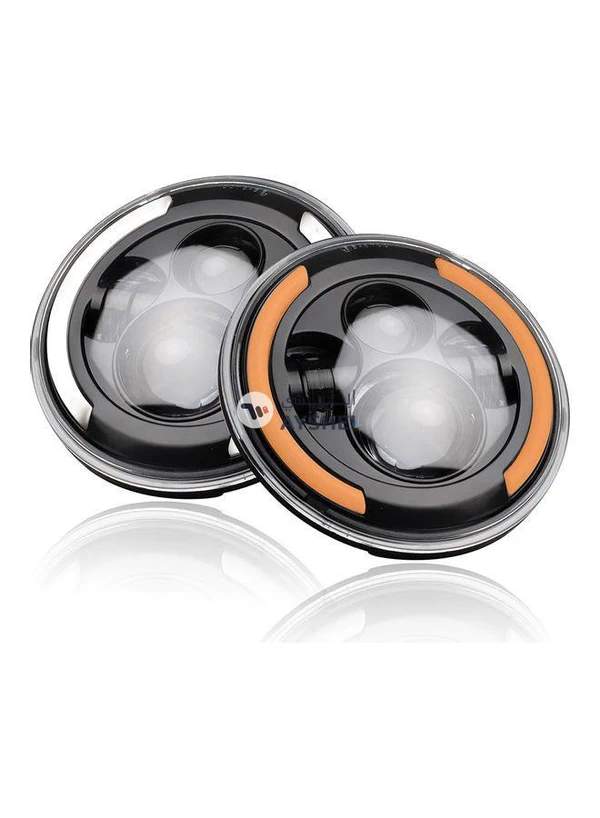 Generic 12V/24V Motorcycle Car Headlight Round LED Driving Lamp