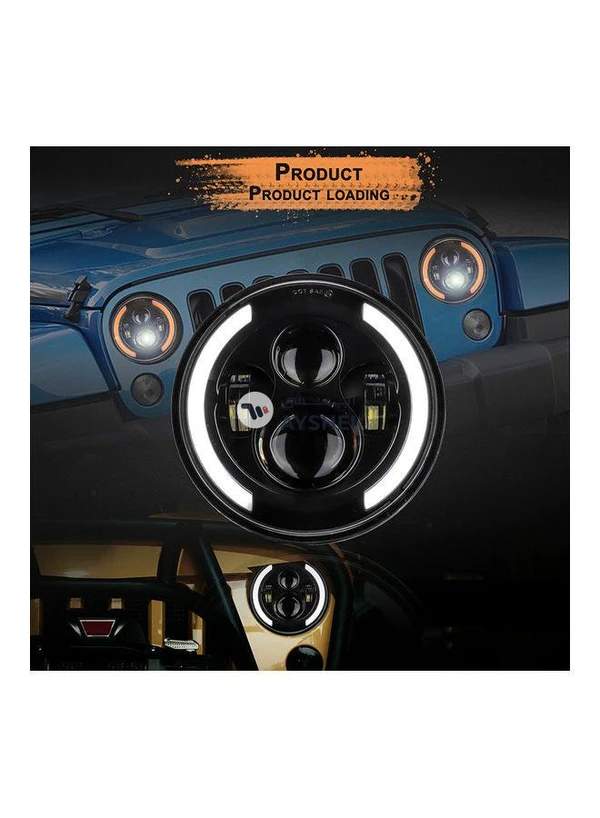 Generic 12V/24V Motorcycle Car Headlight Round LED Driving Lamp