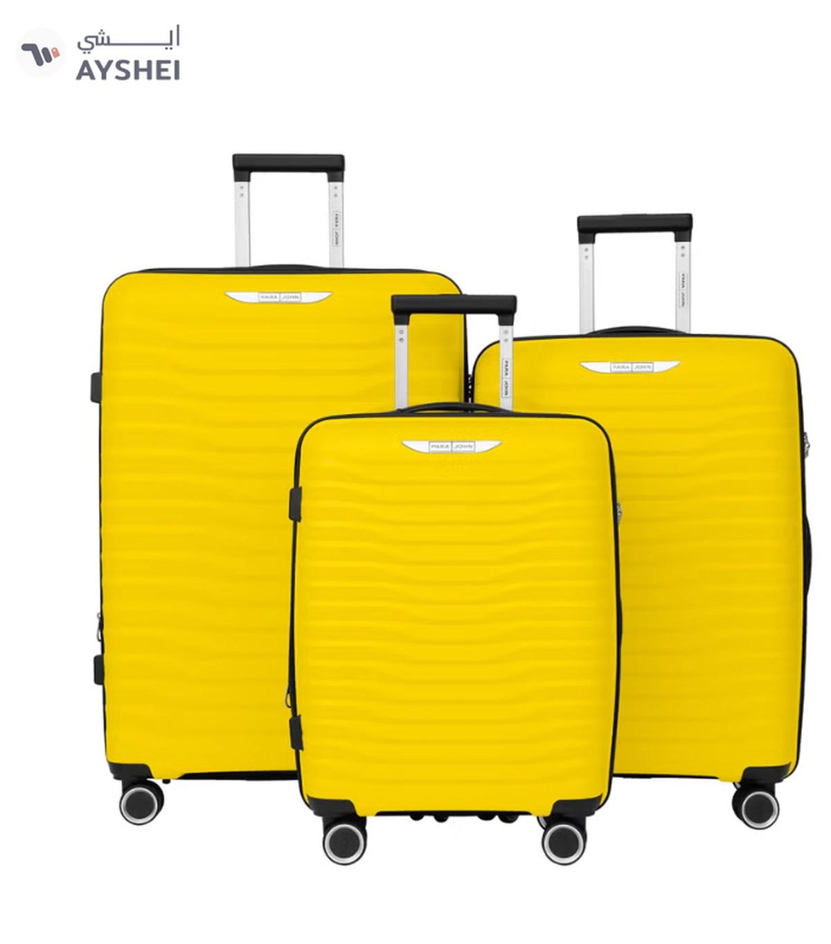 PARA JOHN TRACE Series - 3 Piece Expandable Polypropylene Luggage Set-0-portrait