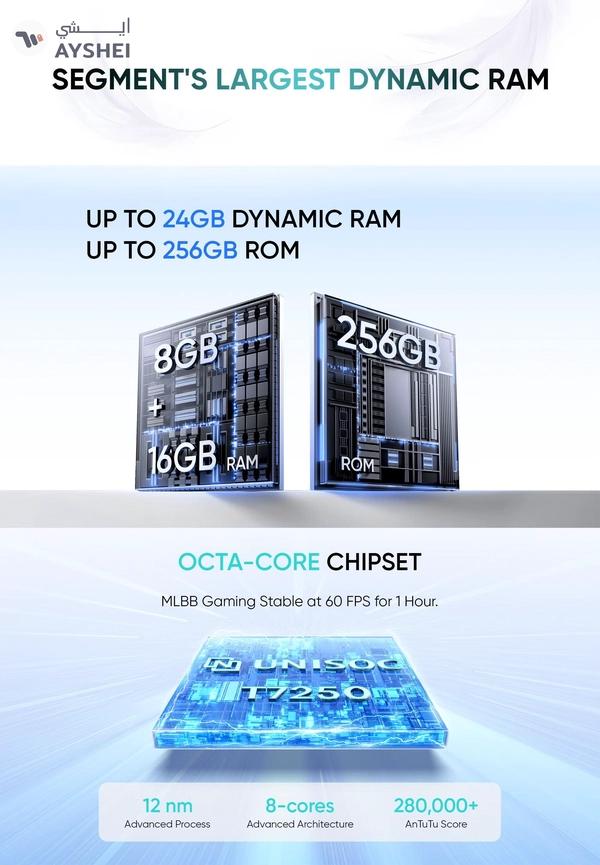 realme C71 Dual SIM Forest Owl 8GB RAM 256GB 4G - Middle East Version