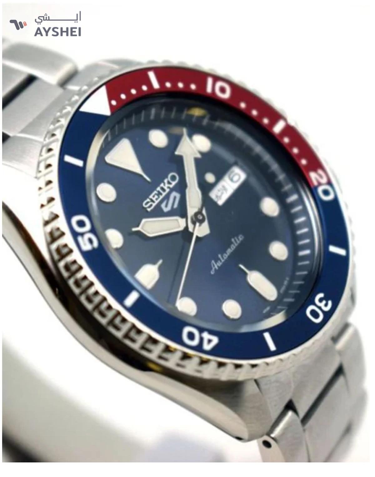 Seiko Men's 5 Sports Water Resistant Stainless Steel Analog Watch SRPD53K1-3-3