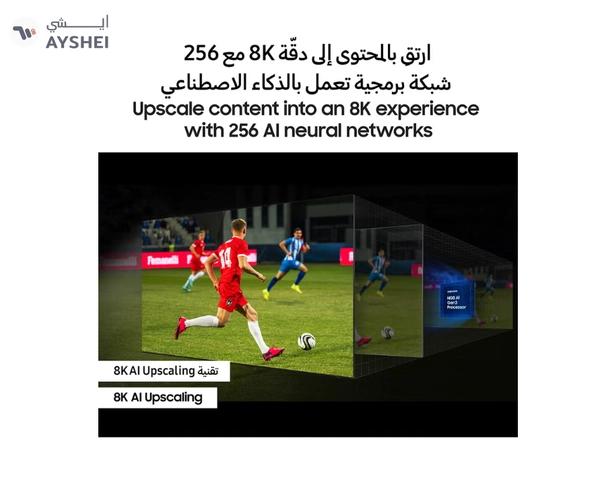 Samsung Smart TV, Neo QLED 8K, QN800D, 65 Inch, 2024, NQ8 AI Gen2 Processor, 8K AI Upscaling, Quantum Matrix Technology Pro, Tizen OS QA65QN800DUXZN Graphite Black